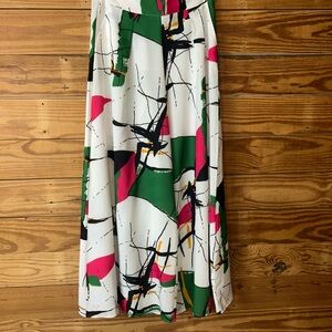 Vibrant Abstract A-Line Skirt